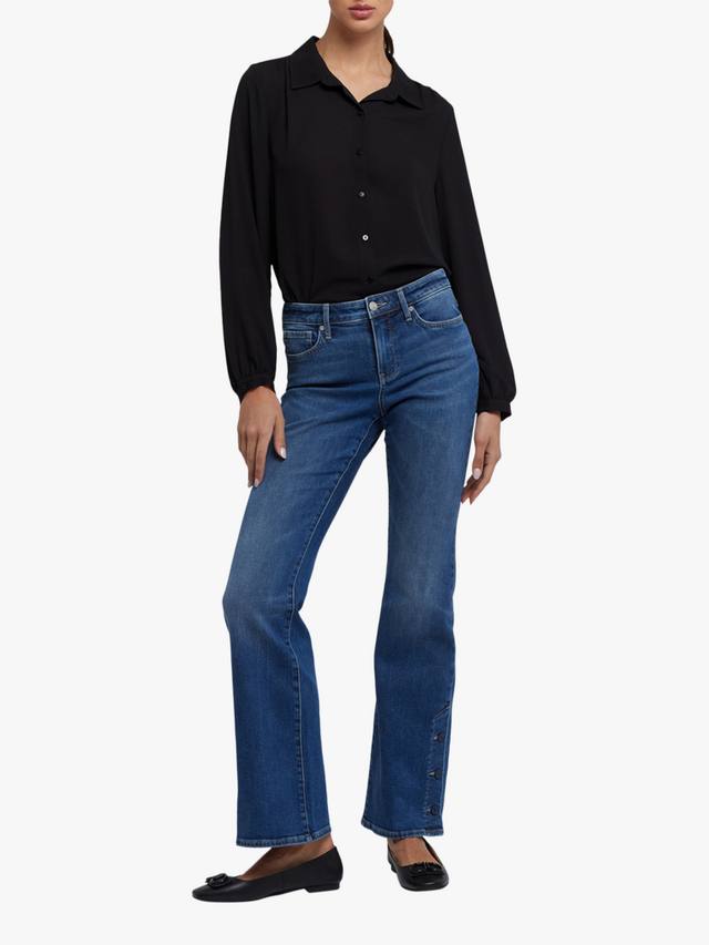 

Джинсы Ava с расклешенными штанинами и боковой застежкой на пуговицах NYDJ, Lake Notre Dame