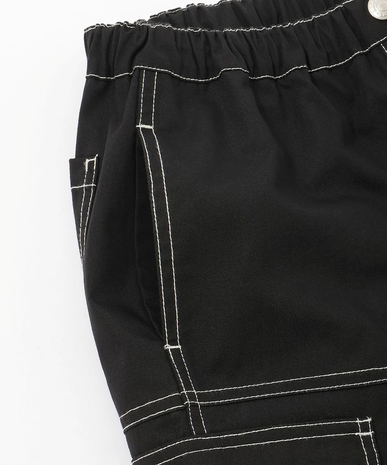 Детские брюки XLARGE KIDS рабочие с контрастной строчкой чёрные — фото 4