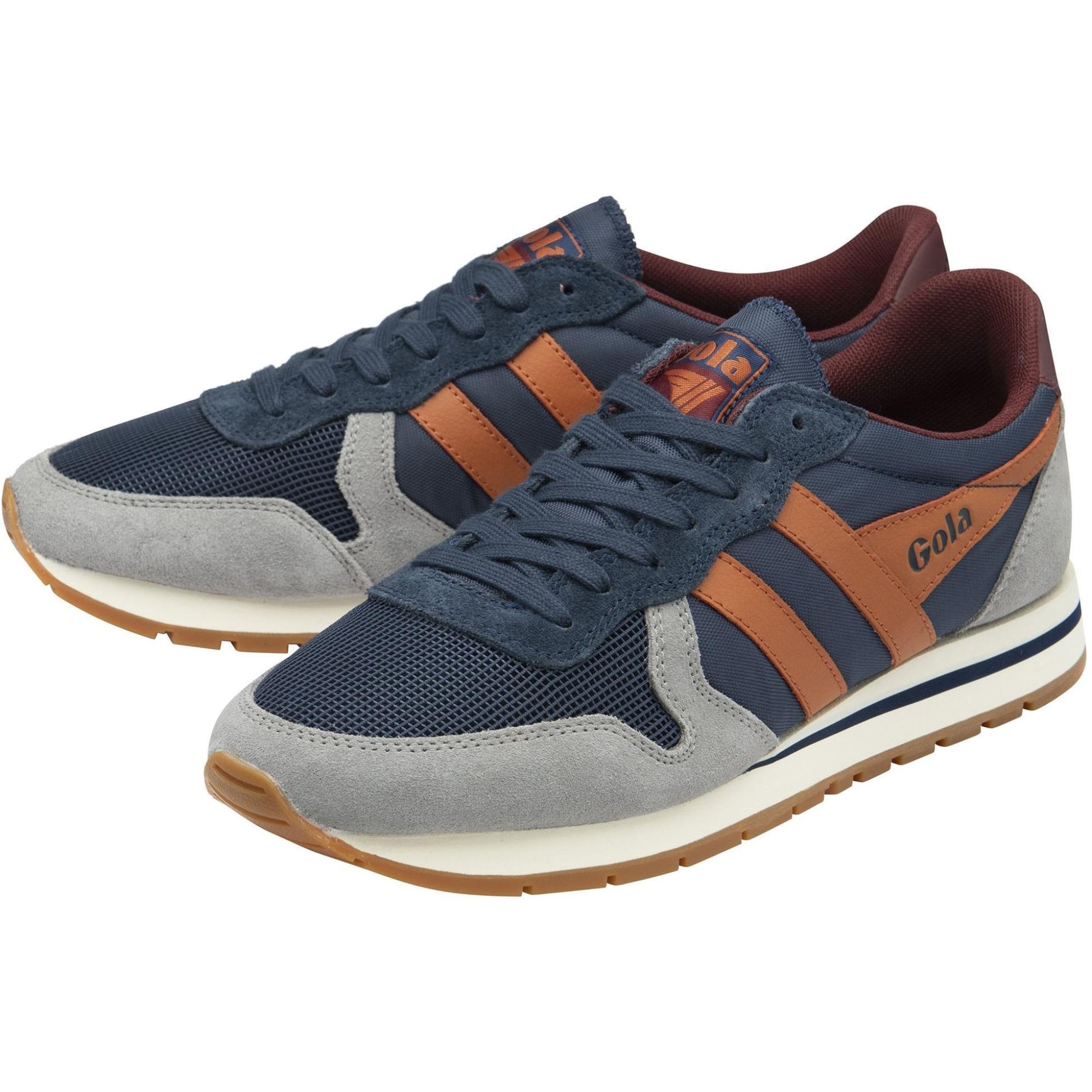 Мужские классические повседневные туфли Daytona Gola, Navy/Cement/Moody Orange — фото 3