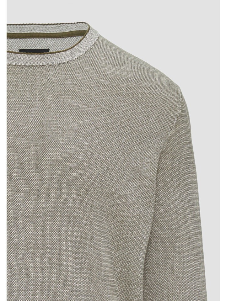 

Пуловер QS Strickpullover langarm, оливковый