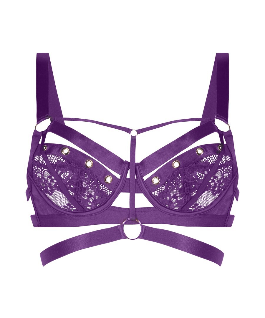 

Бюстгальтер на косточках Hunkemöller Bralette Bra Sadie, темно-фиолетовый