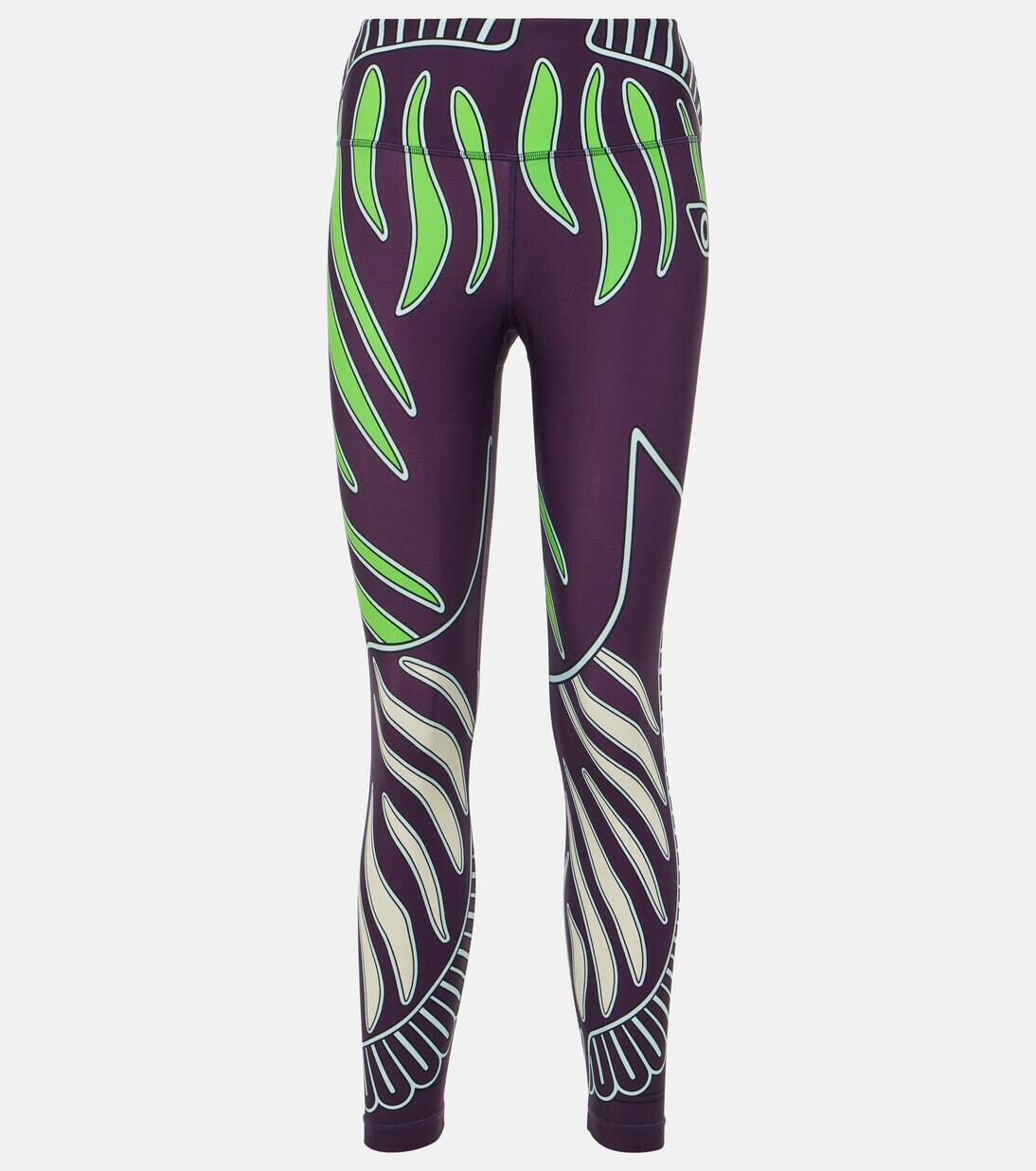 

Невесомые леггинсы 7/8 с принтом Tory Sport, цвет purple zebra scarf