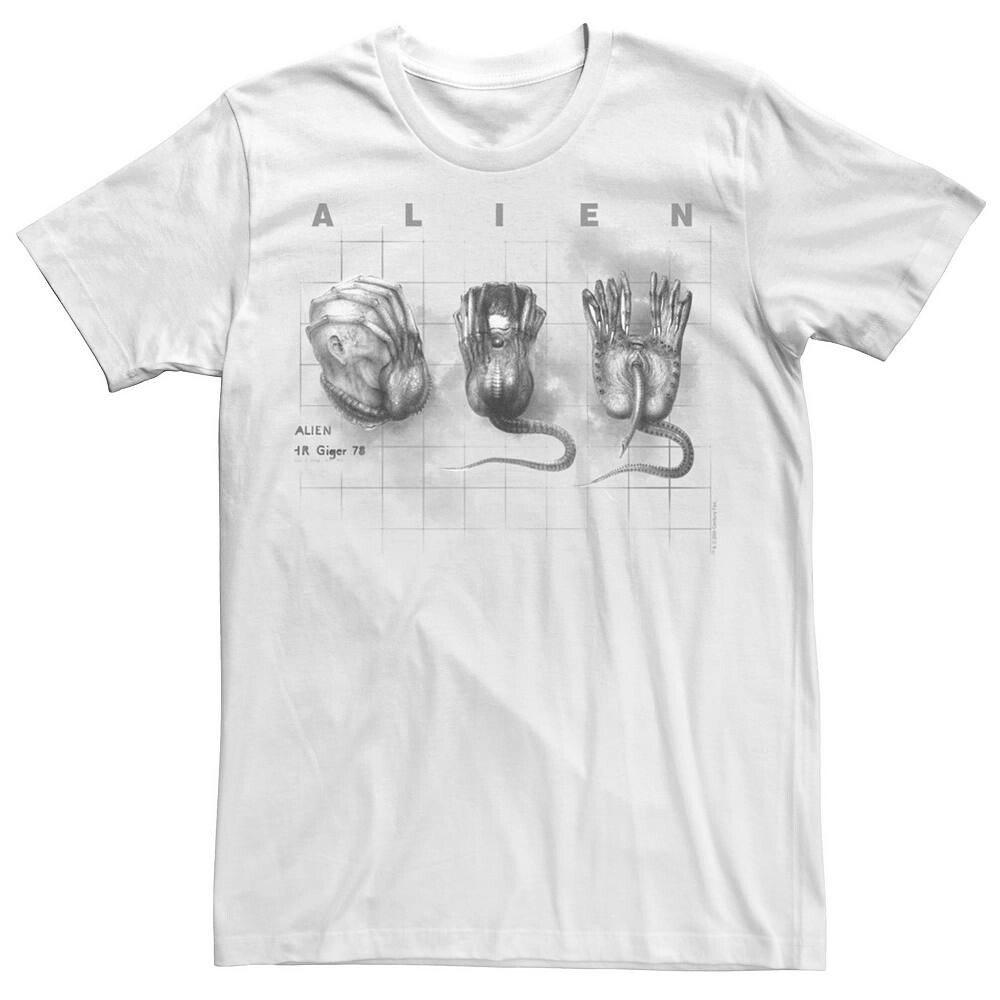 

Мужская футболка Alien Facehugger Concept Art Licensed Character, белый