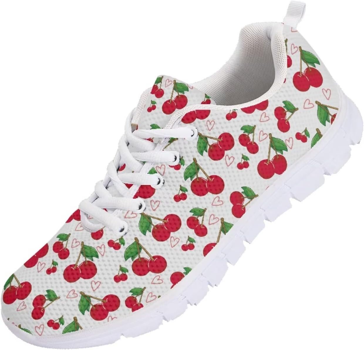 

Мужские кроссовки Funnydude Funny Print для бега, легкие, дышащие, с сеткой, удобные спортивные обувь, Cherry