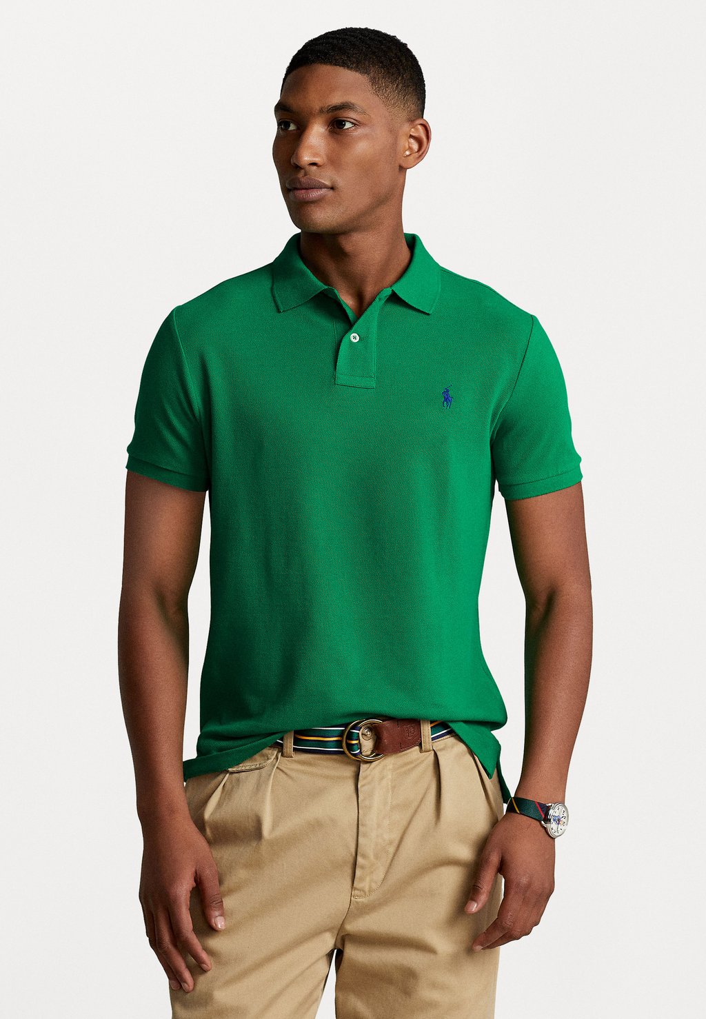 

Рубашка поло THE ICONIC MESH POLO SHIRT Polo Ralph Lauren, зеленый