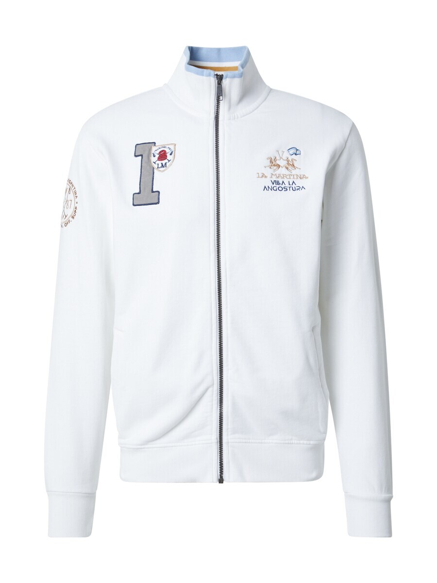 

Куртка на молнии La Martina Zip-Up Hoodie, белый