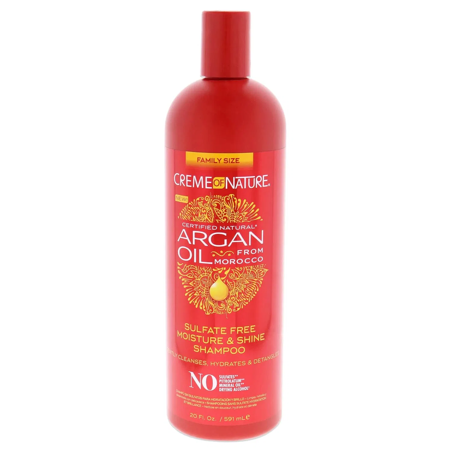 Шампунь для волос Creme Of Nature Pro Hydration/Shine с аргановым маслом, 590 мл Creme Of Nature
