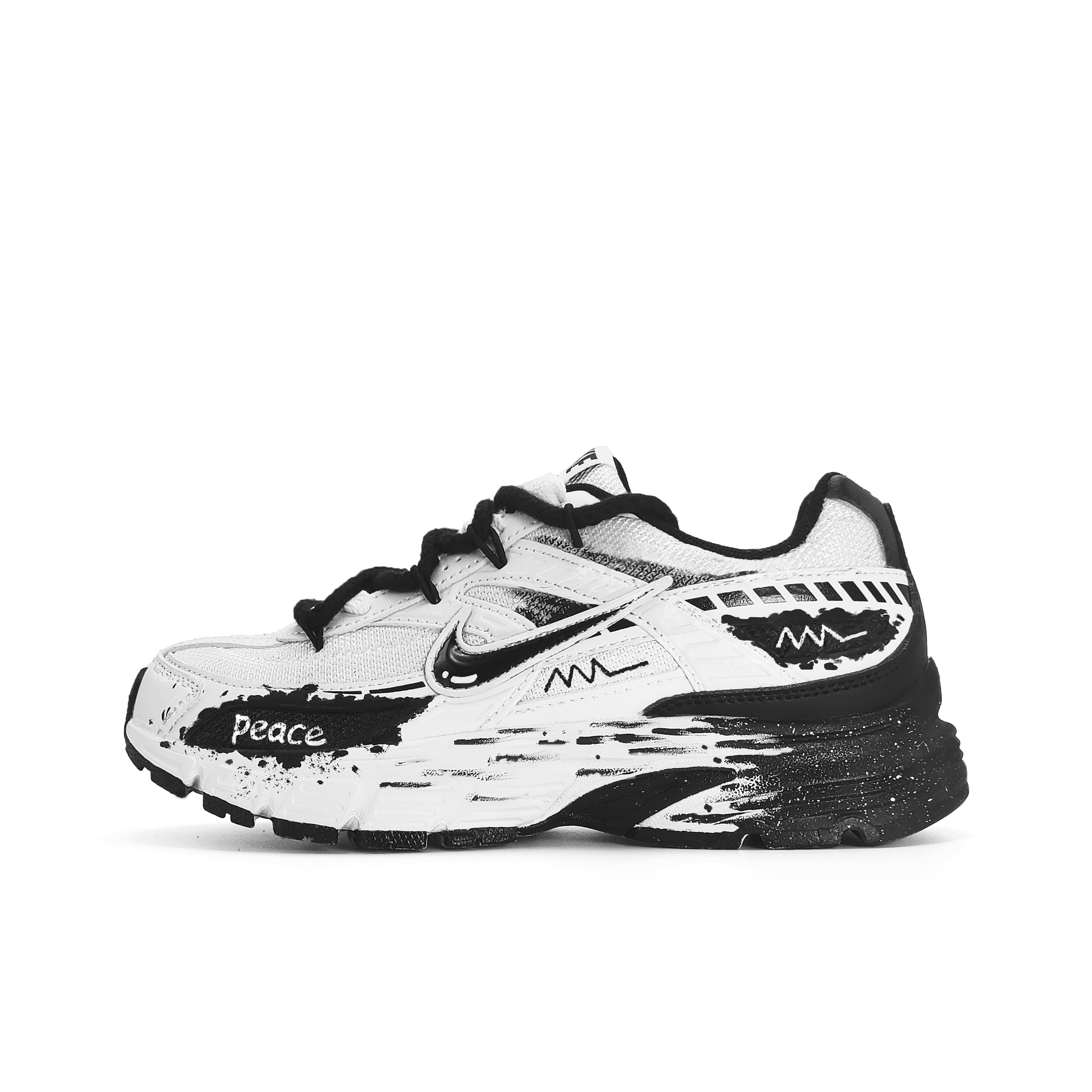 

Nike Инициатор Низкие кроссовки для бега Унисекс Черный Белый, цвет Black
