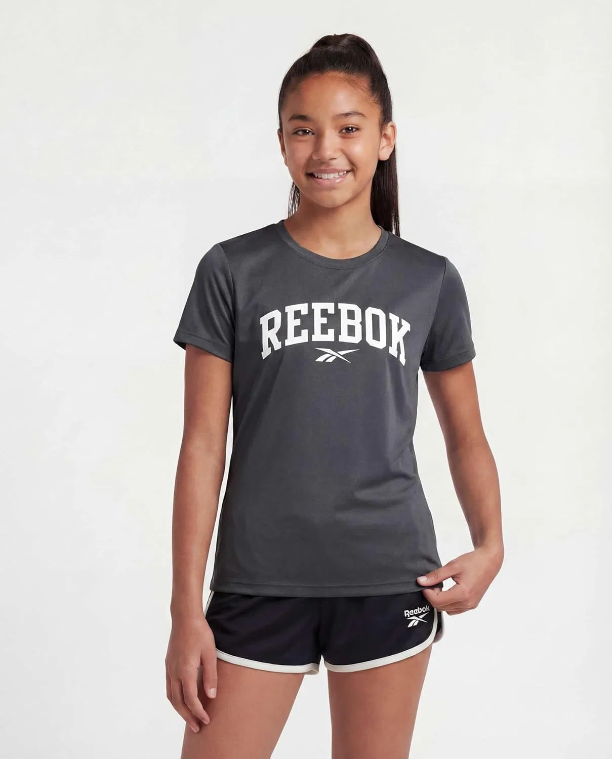 Футболки спортивные детские Reebok, 3 шт, Solid Black, Solid Navy Blazer, Solid Quiet Shade — фото 2