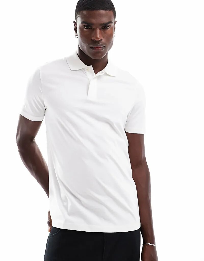 

Рубашка поло Tonal Eagle из сверхтонкого хлопка белого цвета Lyle & Scott