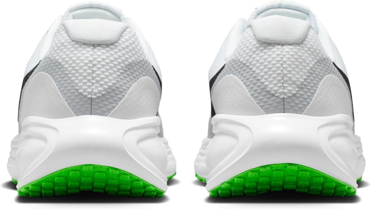 Мужские кроссовки для бега по шоссе Nike Revolution 8, белый/черный/синий — фото 2