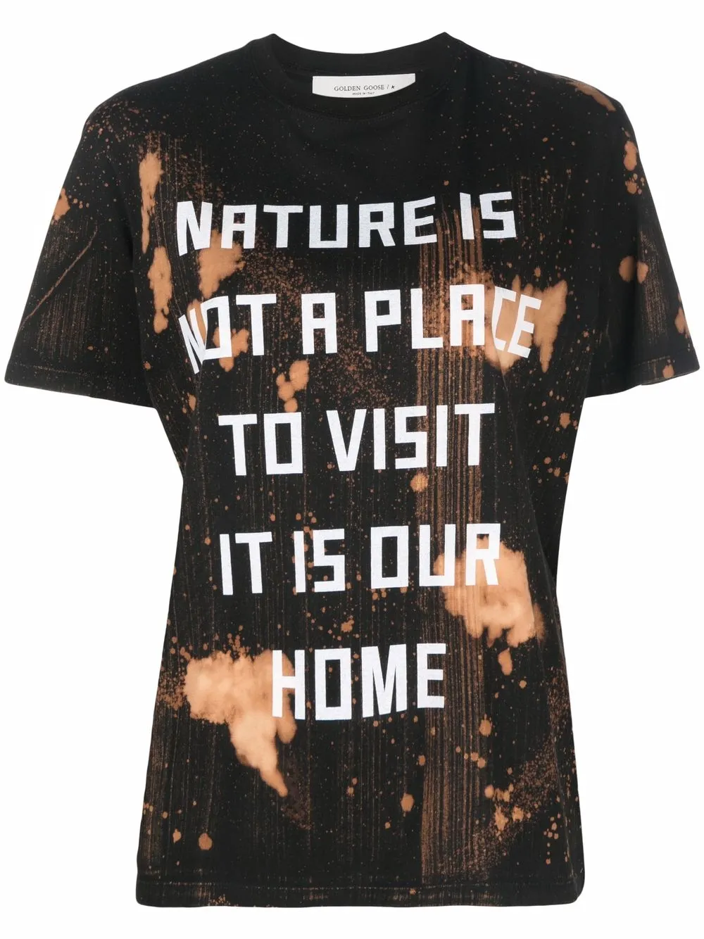 

Футболка с надписью Golden Goose, черный