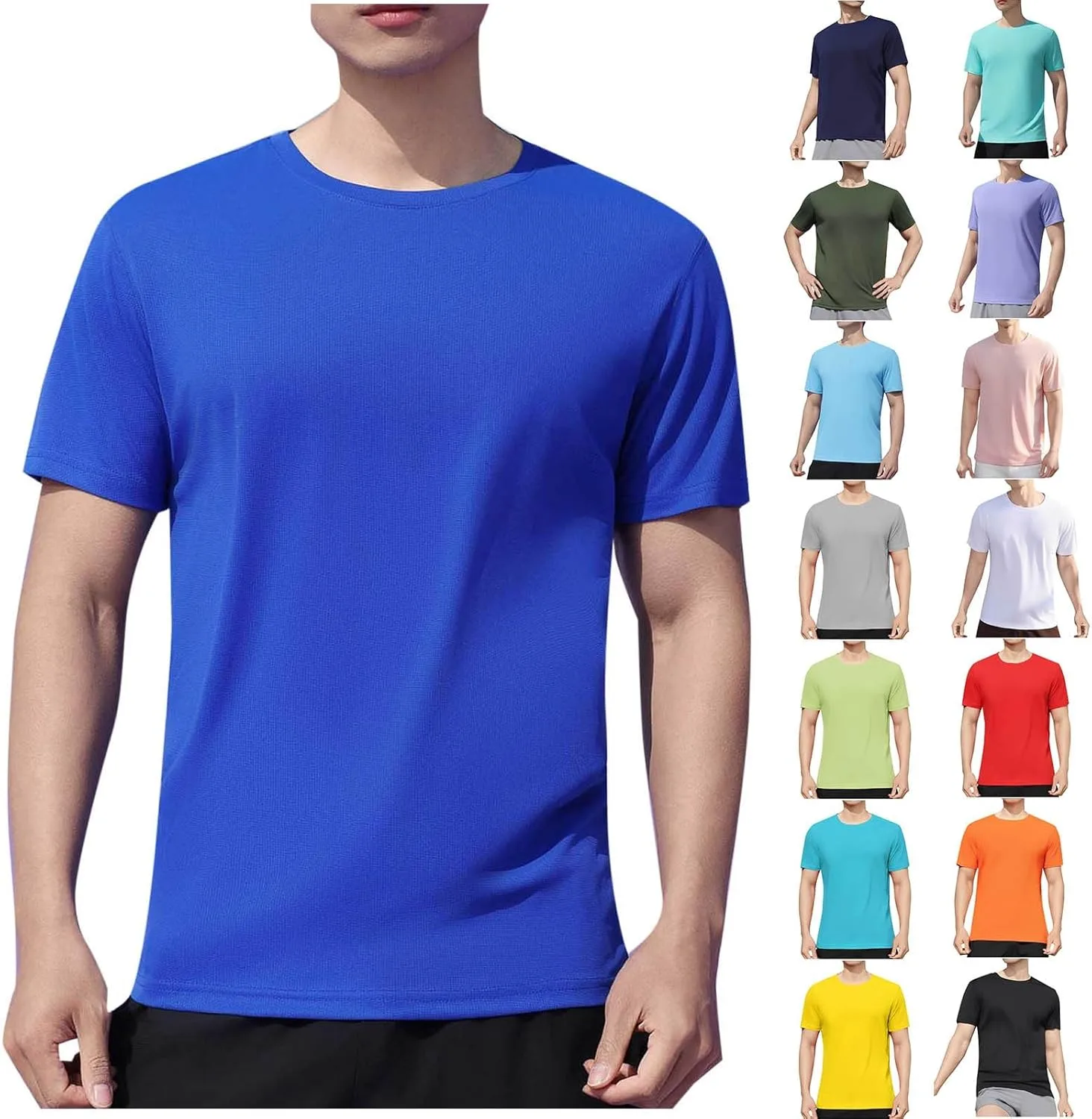 

Футболка для мужчин Quick Dry летняя Casual Stretch Light Sport Breathable