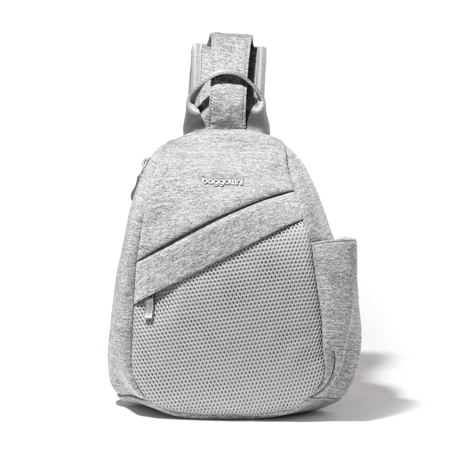 

Рюкзак через плечо Baggallini среднего размера с ремешком на ремешке, цвет Heather Grey Neoprene, Серый, Рюкзак через плечо Baggallini среднего размера с ремешком на ремешке, цвет Heather Grey Neoprene