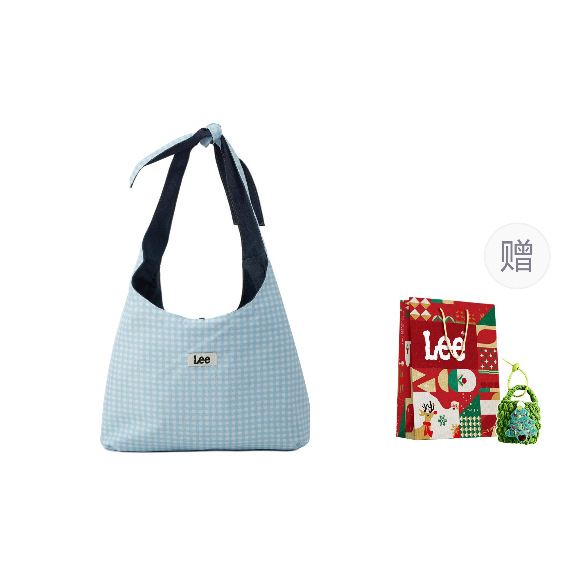 

Lee Тканевая сумка-шоппер, Blue Plaid (Gift Limited Edition)