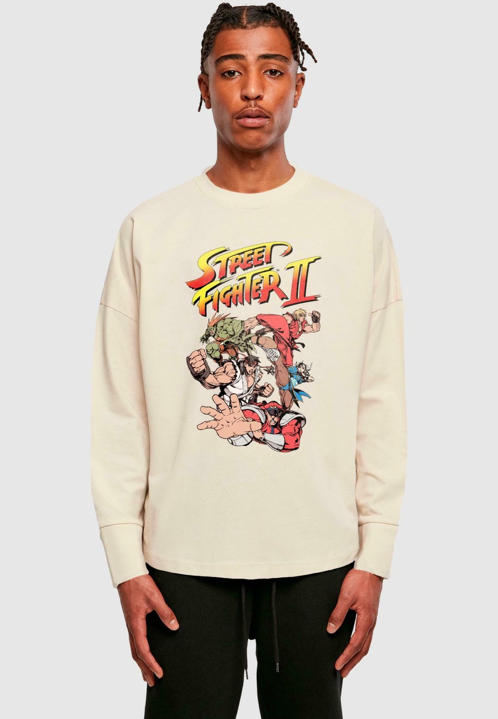 

Лонгслив STREETFIGHTER 2 - GROUP GRAPHIC LONGSLEEVE Merchcode, песочный