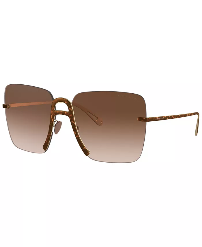 

Солнцезащитные очки, AR6118 62 Giorgio Armani, коричневый