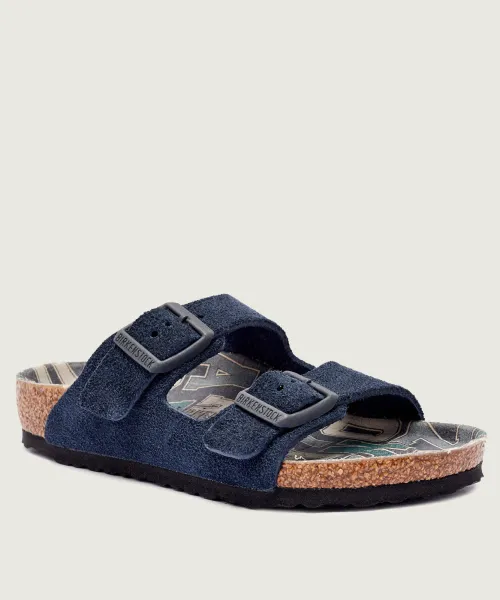 

Тапочки из кожи Аризона Narrow fit Birkenstock, синий