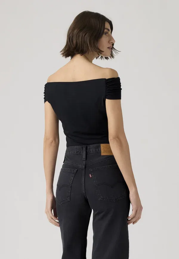 Футболка Levi'S Tori twisted clean basic, цвет антрацит — фото 2