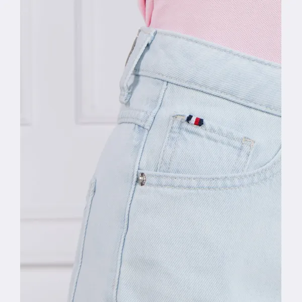 Короткие прямые шорты Dnm hw kira обычного кроя Tommy Hilfiger, синий — фото 3