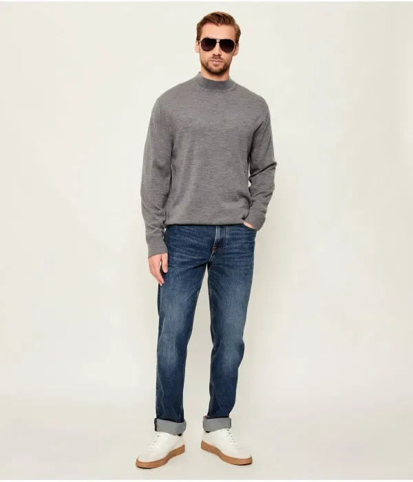 Шерстяная полуводолазка regular fit Calvin Klein, серый — фото 2