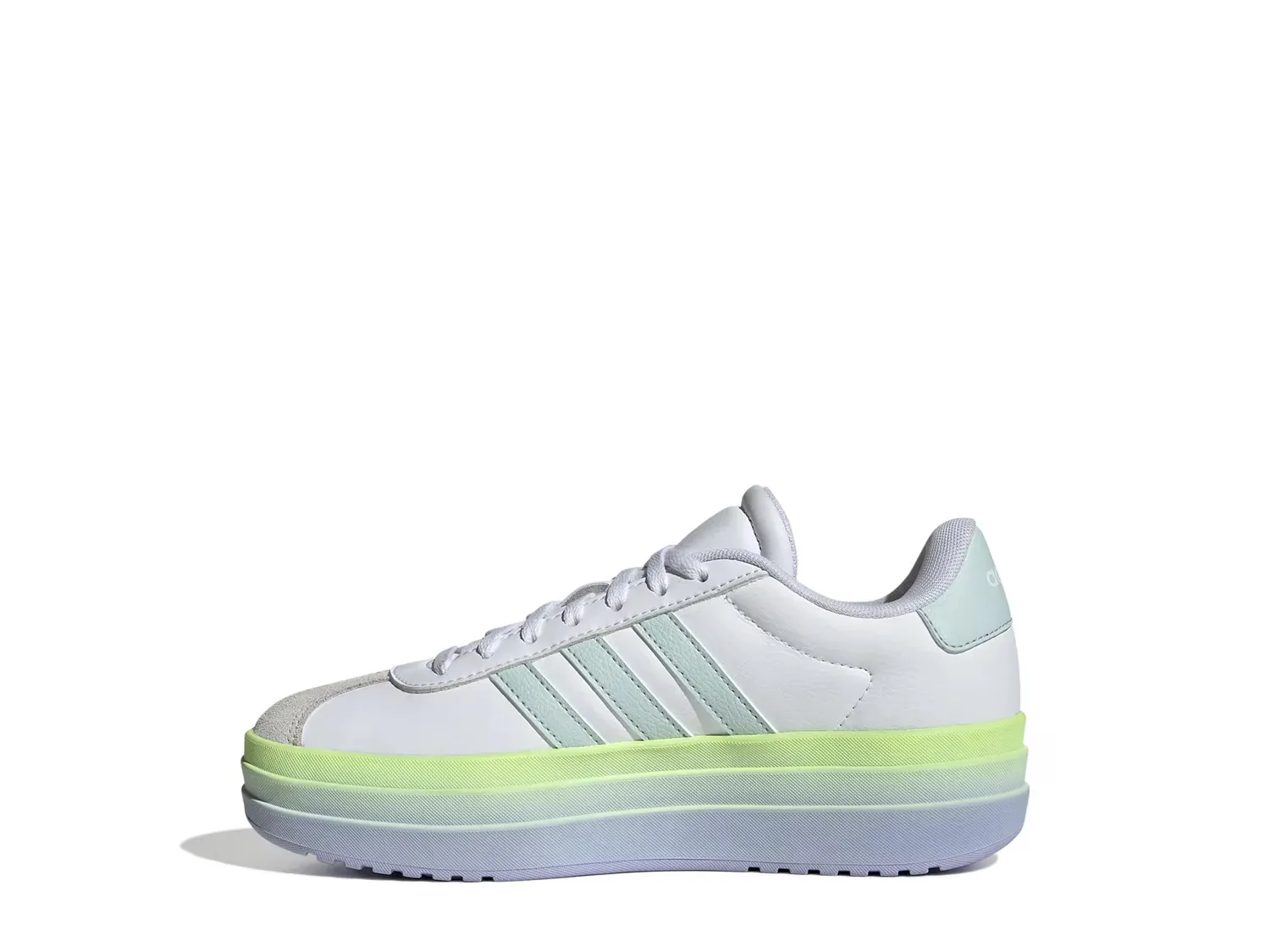 Кроссовки VL Court Bold Lifestyle - детские Adidas, White/Blue — фото 2