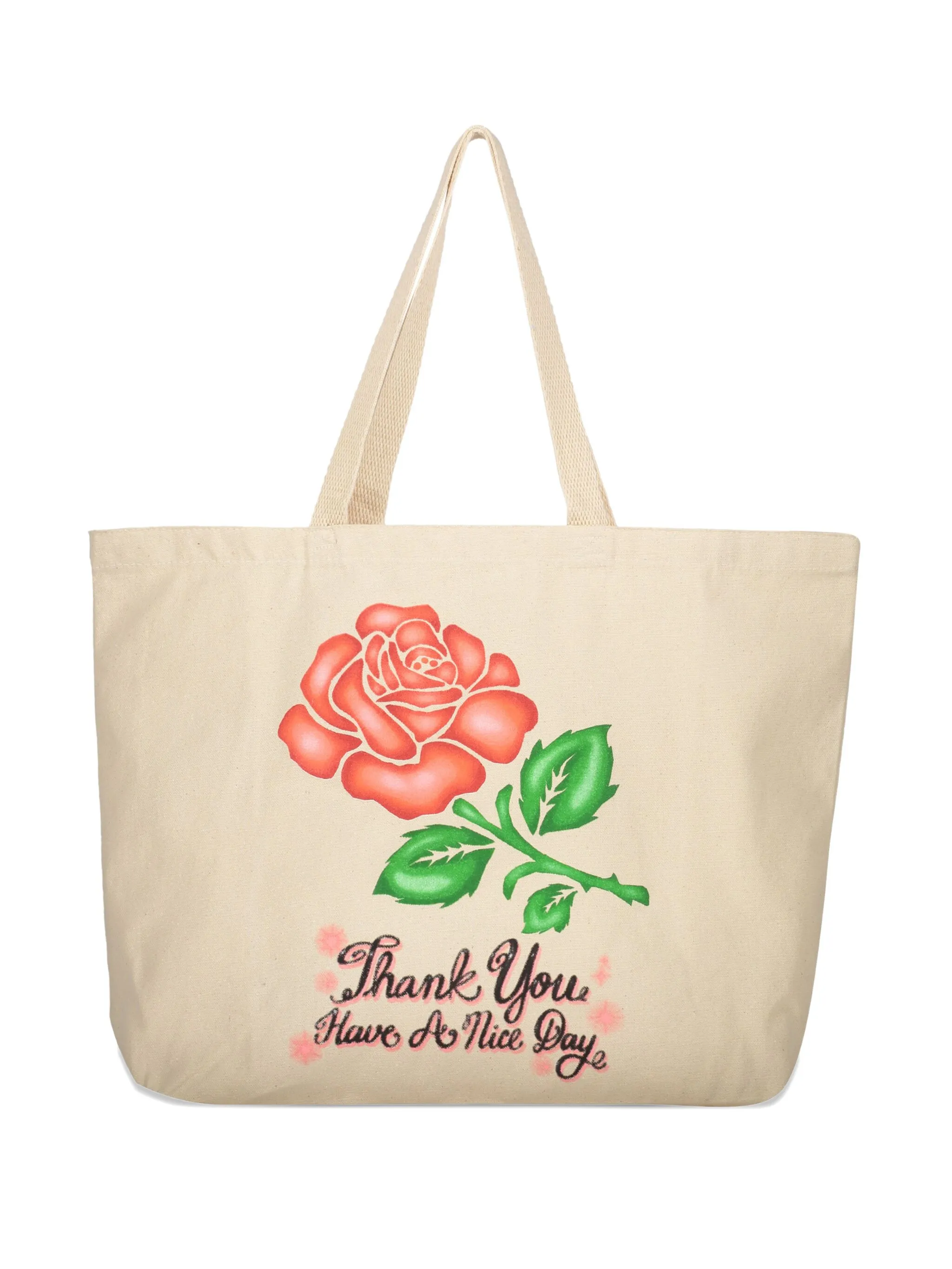 

Сумка-тоут с принтом Market, кремовый