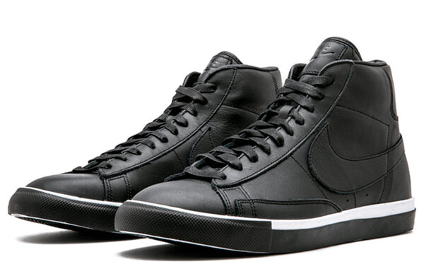 Кроссовки comme des garcons x blazer высокие Nike, черный — фото 4