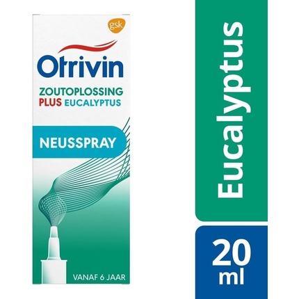 

Назальный спрей Saline Plus Eucalyptus от заложенности носа 20 мл Otrivin