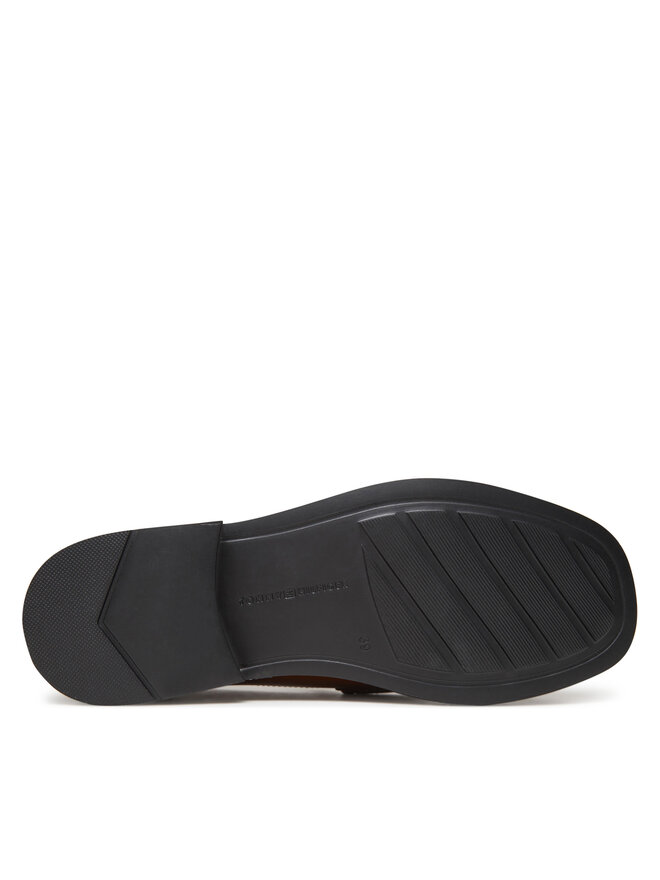 Тапочки Crest Squarish Toe Penny Loafer FW0FW08633 Tommy Hilfiger, коричневый — фото 4