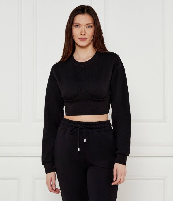

Свитер Cropped fit Patrizia Pepe, черный
