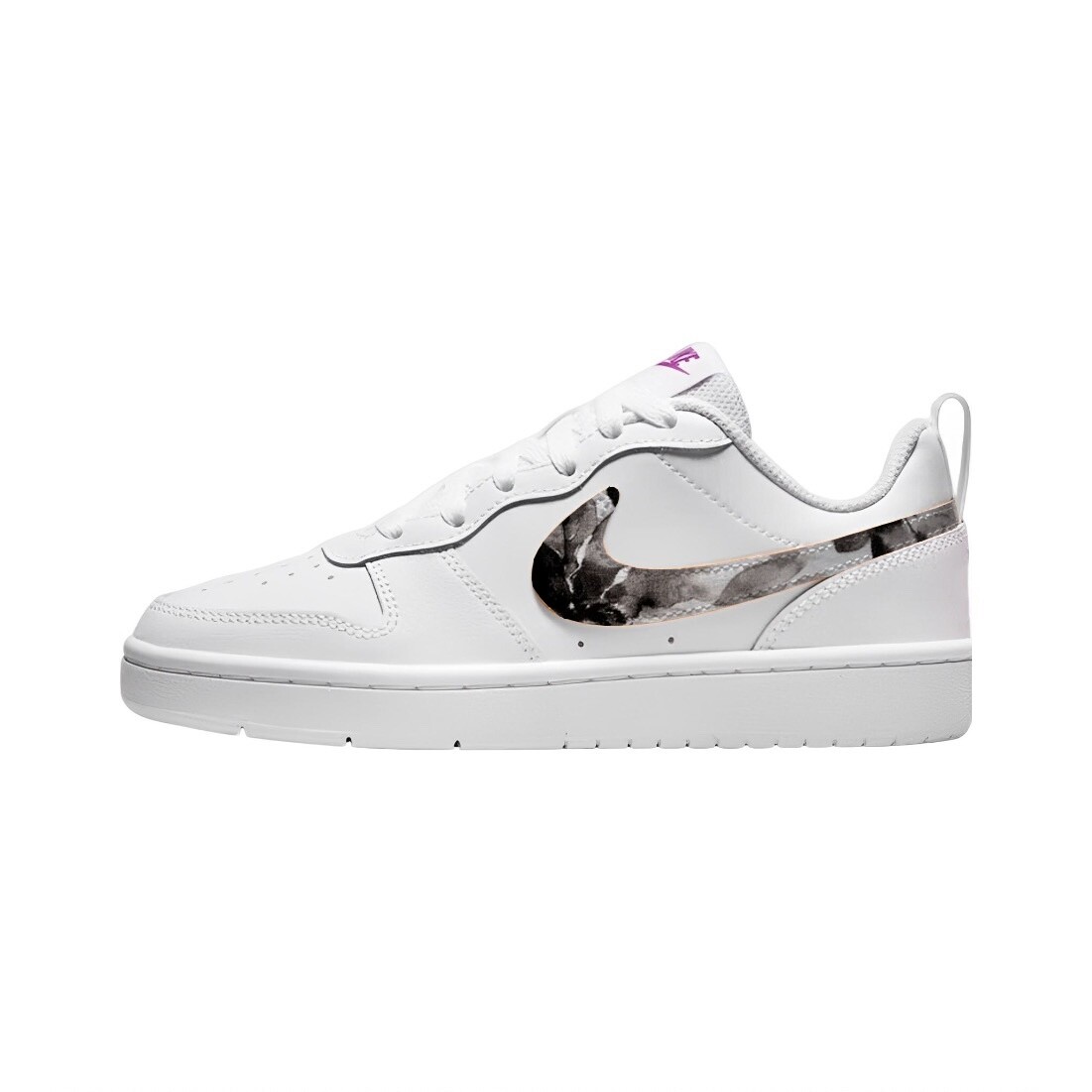 

Кроссовки Nike Court Borough Skateboard Shoes Women's Low-Top Black White, Черный, Кроссовки Nike Court Borough Skateboard Shoes Women's Low-Top Black White