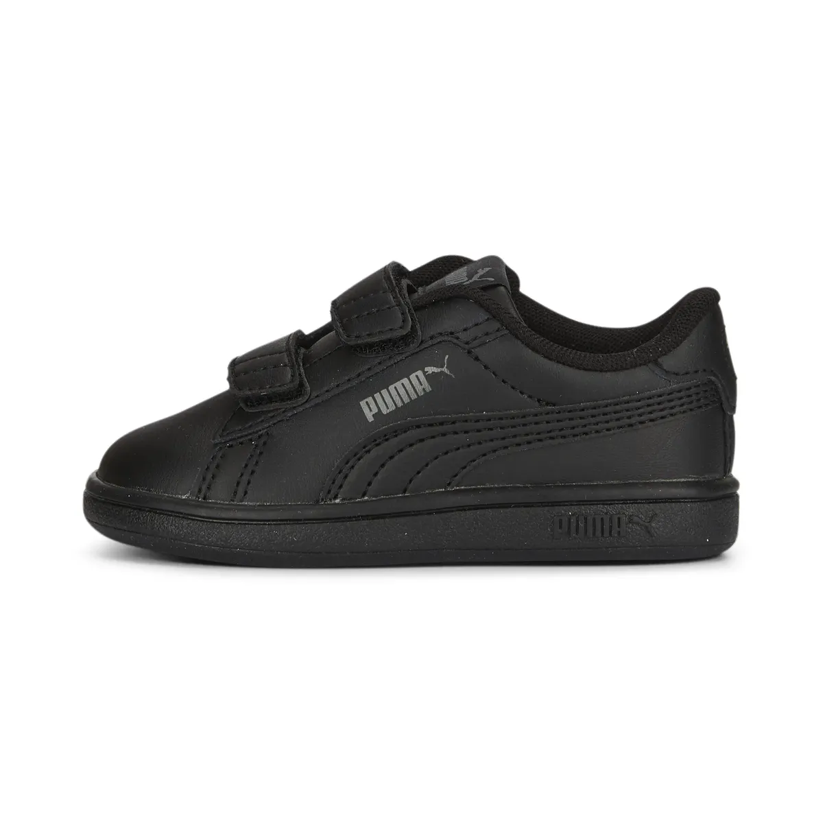 Кроссовки PUMA "Smash 3.0 Leather V Sneakers Kids", черный — фото 3