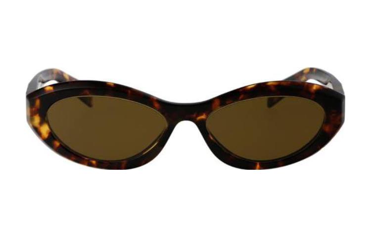 PRADA Ацетатные солнцезащитные очки кошачий глаз в черепаховом цвете для женщин, Tortoiseshell — фото 4