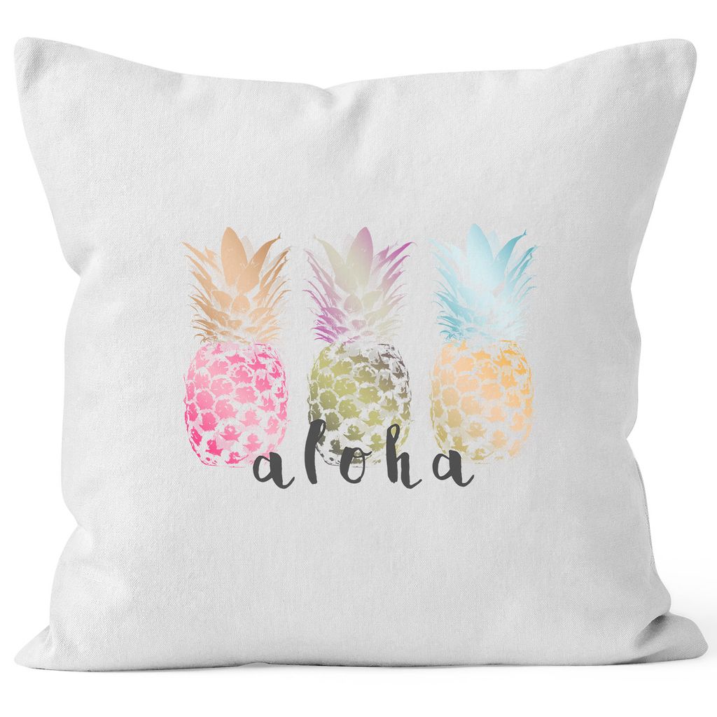 

Чехол на подушку Aloha Pineapple Чехол на подушку с ананасом декоративная подушка 40х40 хлопок Autiga белый униразмер