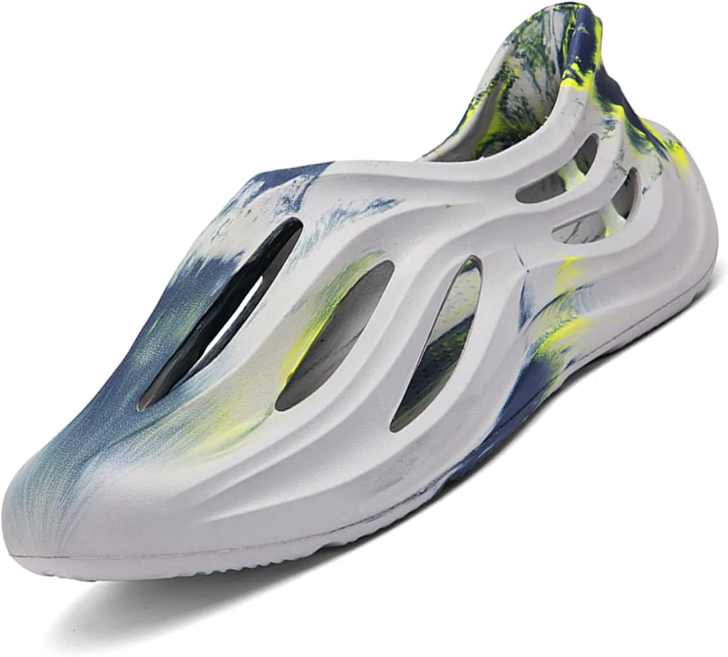 Кроссовки Foam Runner для мужчин и женщин, без шнурков, с вырезами, в стиле Foam Runner, легкие, долговечные, из EVA, дышащие, мягкие тапочки-облака для мужчин и женщин INKUIL
