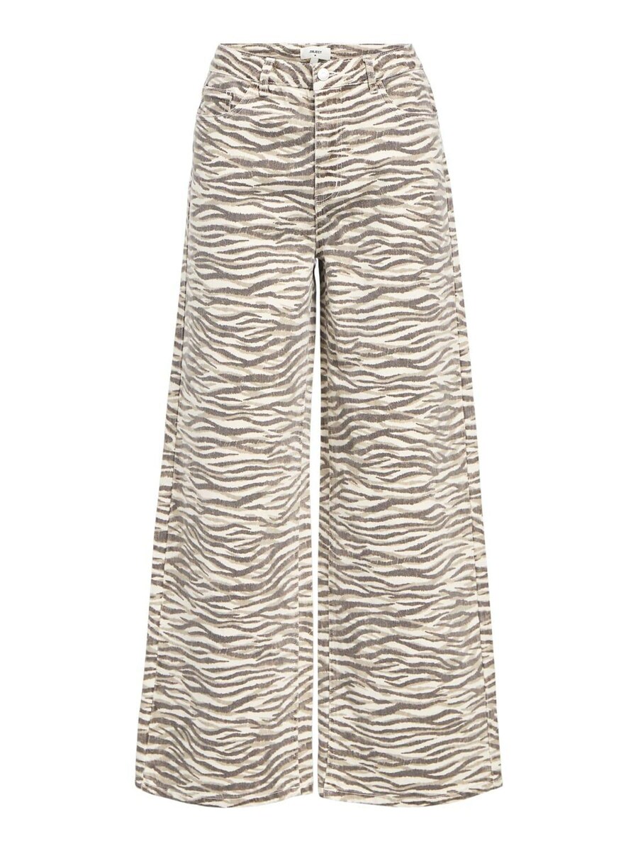 

Джинсы с широкими штанинами OBJECT, цвет Cream/Dark beige