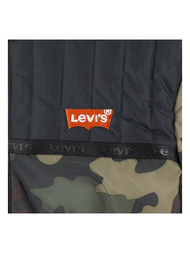 Пуховик с камуфляжным принтом, Levi's Kids, черный — фото 3