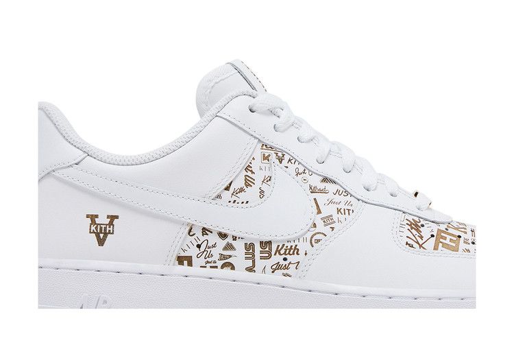 Кроссовки Nike Kith x Air Force 1 Low 'Just Us' Friends & Family Custom, белый — фото 3