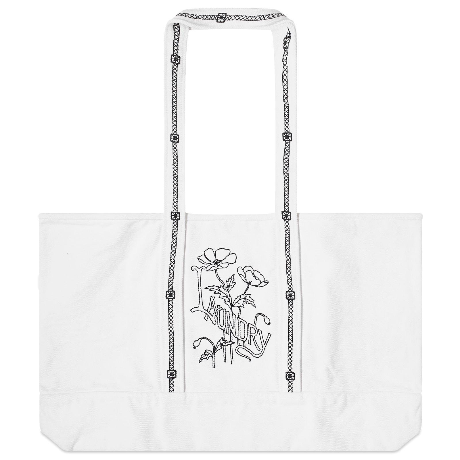 

Сумка Bode Laundry Tote Bag, цвет Natural & Black