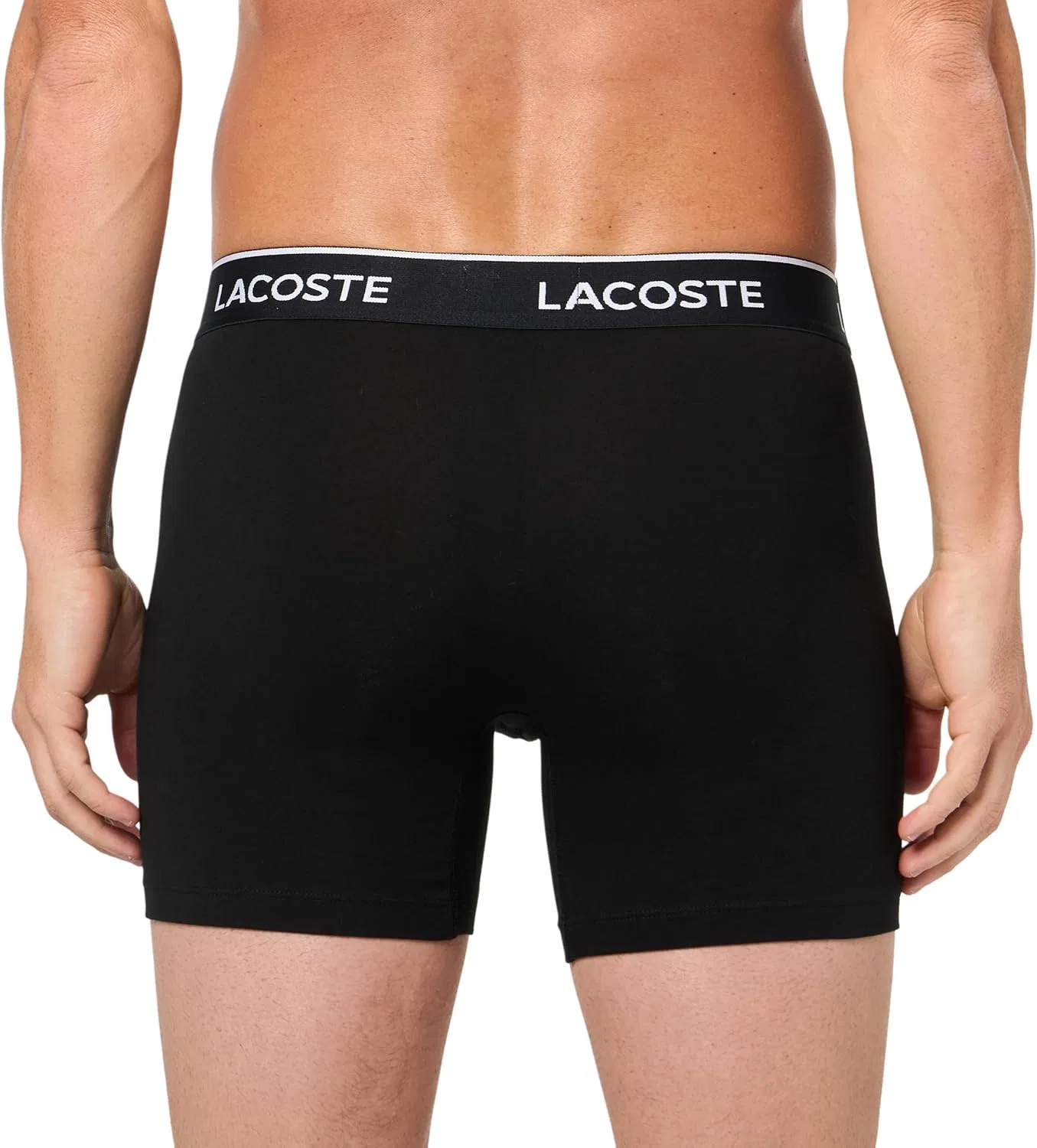 Боксеры 3 шт, Lacoste, черный/белый/капитан/зеленый — фото 3