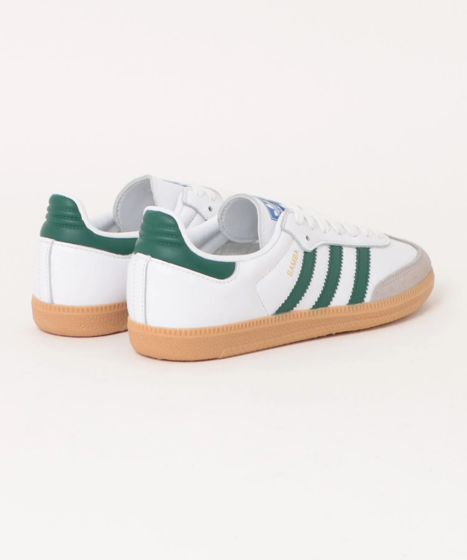 Мужские кроссовки из натуральной кожи adidas SAMBA OG IE3437 белые — фото 2