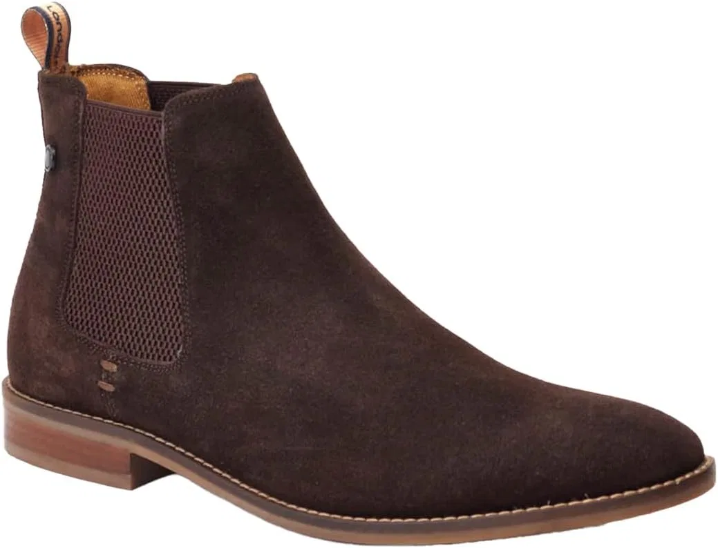 Мужские замшевые ботинки челси Base London Virgil, Burnt Brown