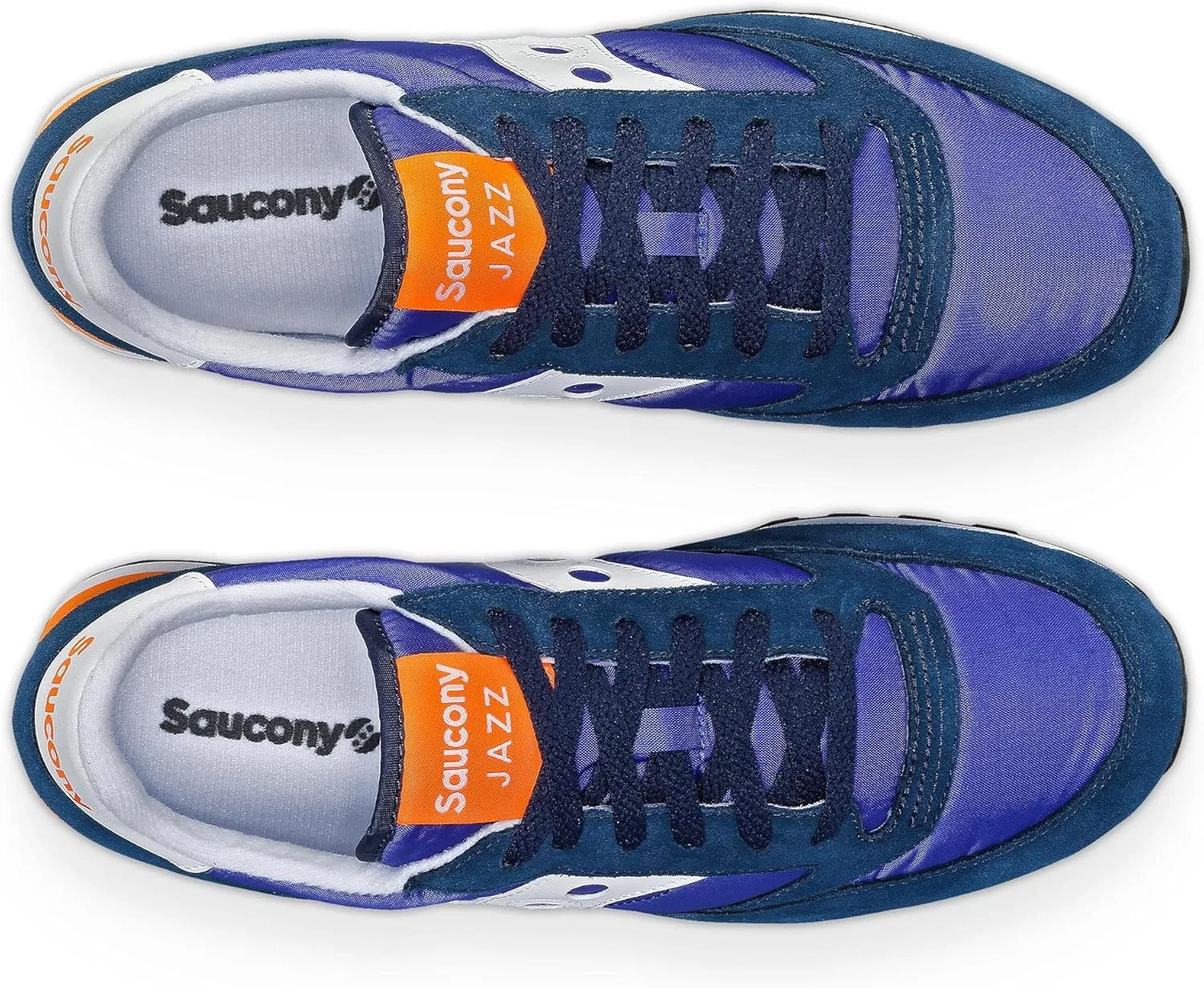 Мужские оригинальные кроссовки Saucony Jazz, Navy Blue White. — фото 3