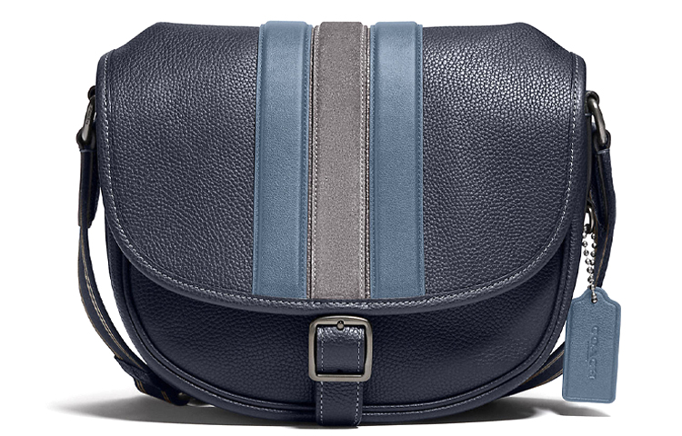 

COACH Кожаная наплечная сумка через плечо мужская черная