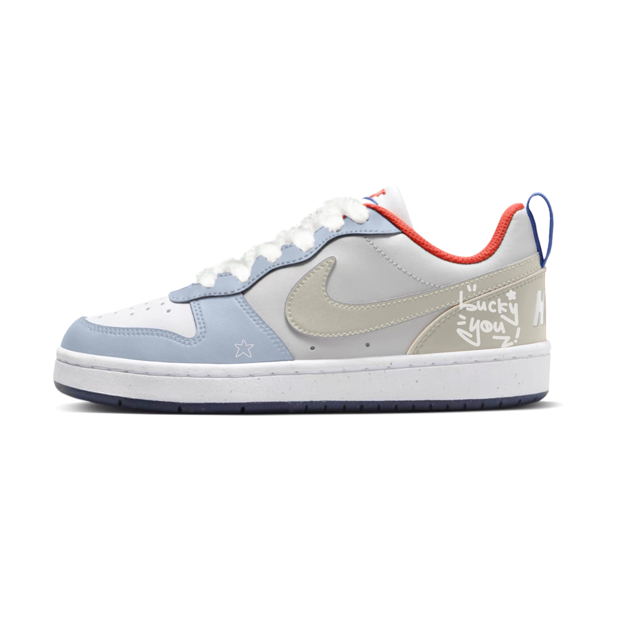 

Nike Низкие детские кроссовки для скейтбординга Court Borough Coral Moonlight Bay для подростков