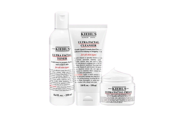 Набор для ухода за кожей Kiehl's Keyanshi: тоник увлажняющий, 250 мл + очищающая пенка, 150 мл + увлажняющий крем, 50 мл — фото 2