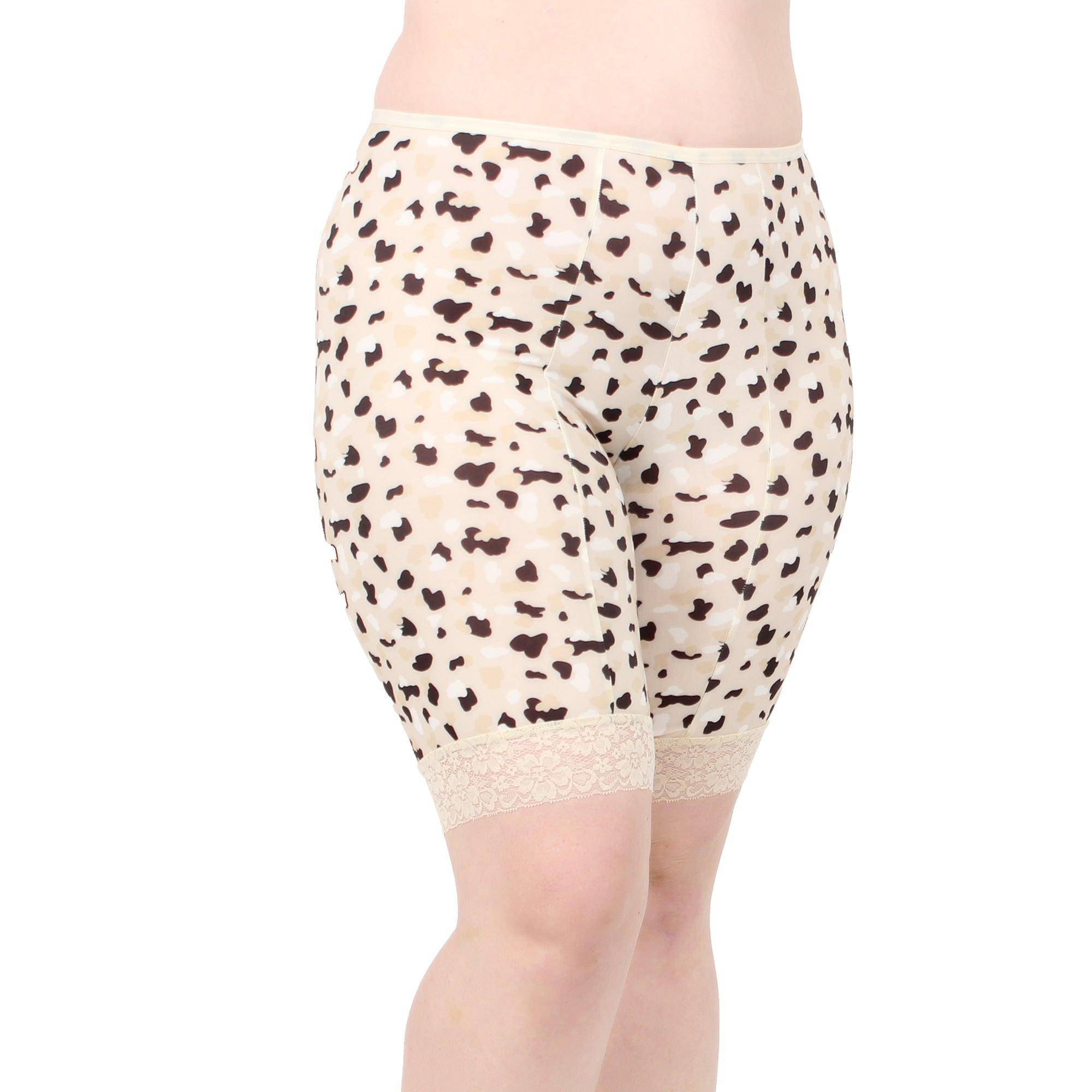 

Короткие шорты Fusion Moisture Wicking Anti Chafing Shortlette Slipshort 9" Undersummers by CarrieRae, цвет leopard