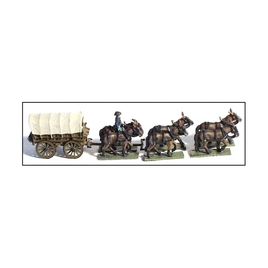 

Фургон снабжения с командой мулов, Micro Force American Civil War Figures - Accessories (10mm)