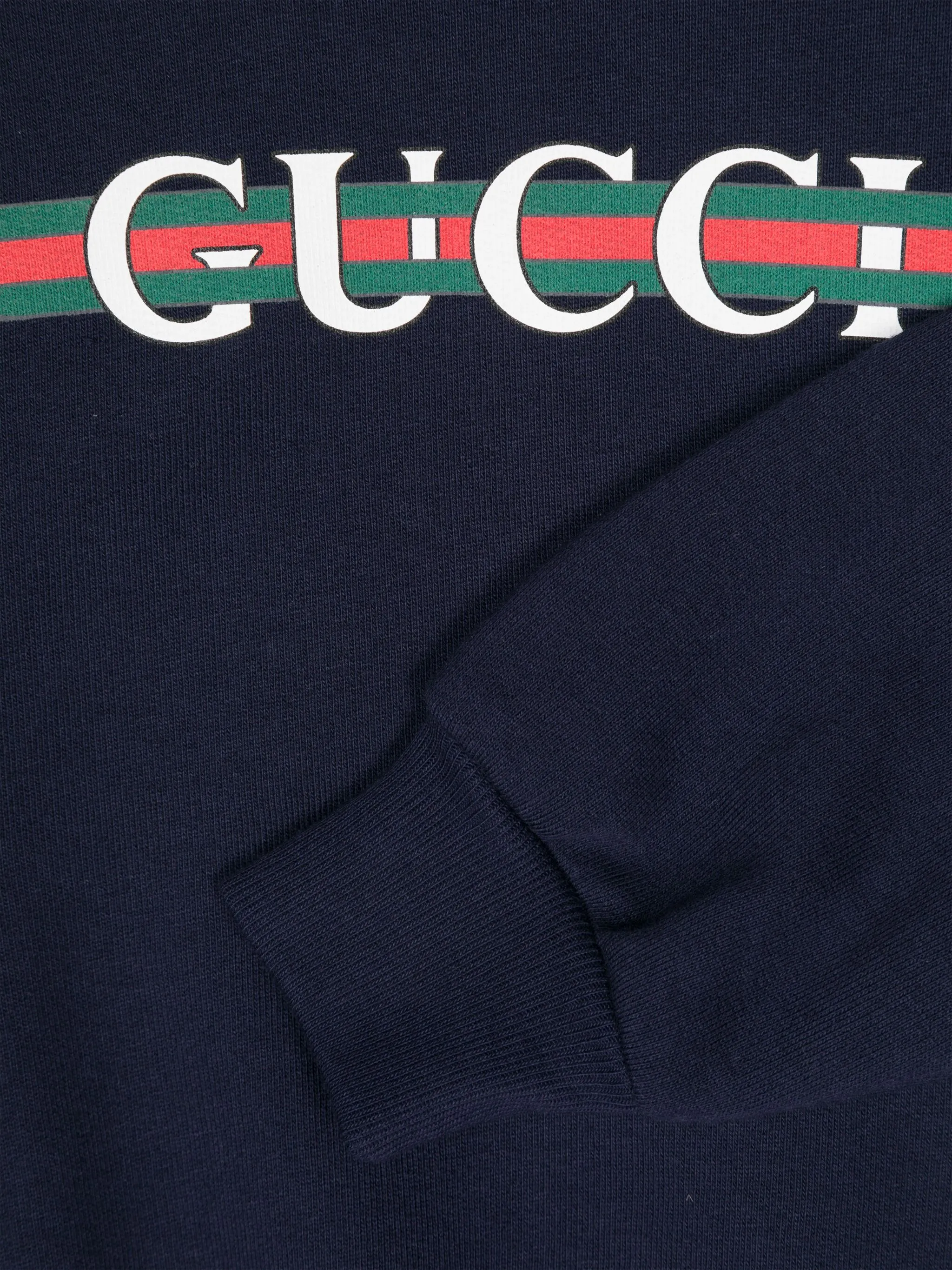 Толстовка с логотипом Gucci Kids, синий — фото 3